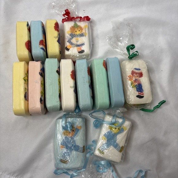 Vtg Katherine Gray Raggedy Ann‎ & Andy Lot Of 14 Bar Soaps Collectible Unused - Picture 7 of 7